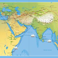 Image of UNESCO 2022 Silk Roads map